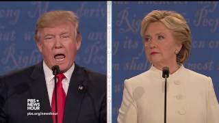 Clinton on most personal of decisions on partialbirth abortion Trump says its not OK [upl. by Grearson]