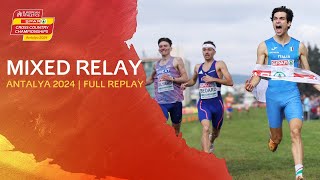 Closest mixed relay EVER 🔥🤯 Full race replay  Antalya 2024 [upl. by Adaval]