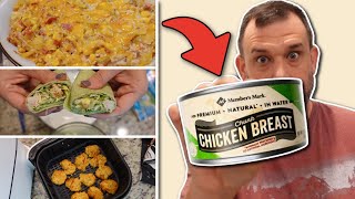 What to make with CANNED CHICKEN 4 NEW easy amp delicious recipes [upl. by Ramso729]