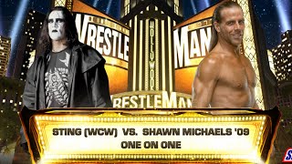 WWE 2K24 STING VS SHAWN MICHAELS [upl. by Deeraf]