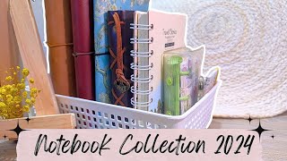 Notebook collection 2024 🌸🍁 Aesthetic Diaries  Journal video  Advices how to start asmr journal [upl. by Ayhtak]