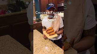 🌯 Crispy Chicken Fajita Egg Rolls Try this mouthwatering fusion now 🍳 Shorts theonealsway [upl. by Mercer]