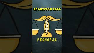 PESHORJA  Horoskopi ditor 26 nentor 2024 [upl. by Rimahs]