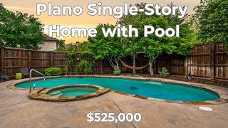 Plano SingleStory Home with Pool Modern Upgrades and Prime Location [upl. by Desireah]