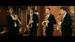 J S Bach Fugue in G minor by a sax quartet [upl. by Craddock]