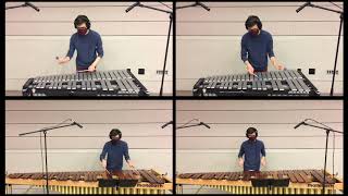 Clouds by Hiroshi Yoshimura Mallet Quartet Arrangement [upl. by Accebber]