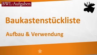 BaukastenStückliste [upl. by Malan]