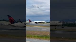 Delta Boeing 757 Landing  Anchorage Airport Plane Spotting [upl. by Wurtz284]