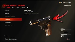 How To 9MM SAP As Your Starting Weapon  WW2 ZOMBIES DLC Weapon As Zombies Starting Weapon [upl. by Nezam]