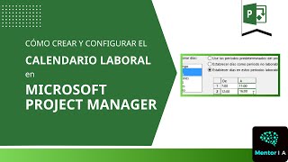 Cómo crear un calendario laboral en Project Manager [upl. by Otreblig]