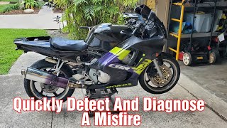 Detect And Diagnose A Motorcycle Misfire In 1 Minute [upl. by Hutchinson329]