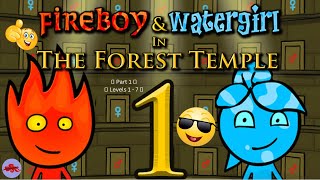 Playing Fireboy and Watergirl The Forest Temple  Pt 1  Levels 1  7  krabasaur [upl. by Nicolle]