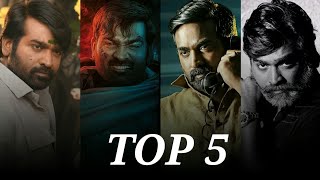 Top 5 Vijay Sethupathi BGMs  Ft Master Petta Vikram Vedha Uppena  vijaysethupathiuppena [upl. by Kasevich234]