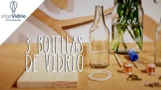 T1 E2 quotManualidadesquot Floreros con botellas de vidrio [upl. by Annadal]