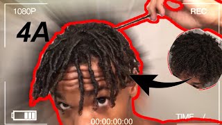 How to start dreadlocks with curly hair for menFinger Coil Method [upl. by Iverson]