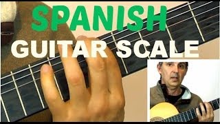 How to Play a Spanish Guitar Scale For Improvising  Learn This Easy Am Harmonic Scale [upl. by Willa]