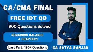 IDT Free QB For CACMA Final  900 Questions Solved in Free  Last Part Balance 6 Chapters [upl. by Trager779]