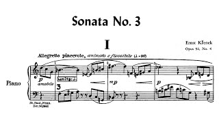 Ernst Krenek  Piano Sonata No 3 Op 92 No 4 [upl. by Reinaldos71]