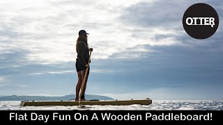 Flat Day Fun On A Wooden Paddleboard [upl. by Yasnil]