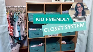 KID FRIENDLY CLOSET ORGANIZATION [upl. by Linnet]