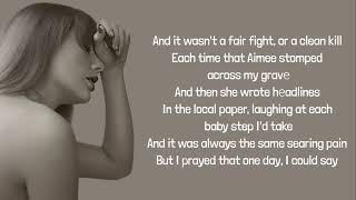 Taylor Swift  thanK you aIMee lyrics [upl. by Anak]