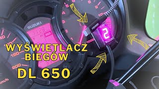 WYŚWIETLACZ BIEGÓW  MONTAŻ DL650 [upl. by Porett]