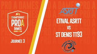 PRO A DAMES  J3  ETIVAL ASRTT vs SAINT DENIS TT93 [upl. by Halullat616]