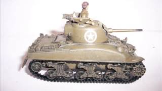 M4 Sherman Tank Built Assembled Painted 172 Model Kit US Army AFV WWII Main Battle Tank [upl. by Gunn407]