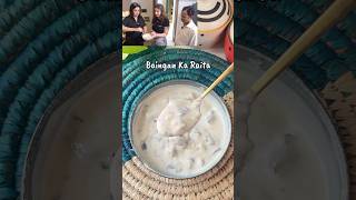 Farah khan learns Kutchi style baigan ka raita food shorts celebrityrecipe viral trending [upl. by Ahseinaj615]