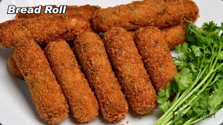 Crispy amp Tasty Bread Roll Recipe Easy Iftar Snacks Recipe Bread Recipes [upl. by Livia]