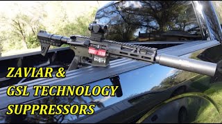 GSL Technology amp Suppressor on Zaviar 75 AR Pistol [upl. by Zelazny]