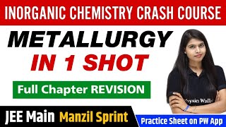 METALLURGY in One Shot  Full Chapter Revision  Class 12  JEE Main [upl. by Willabella]