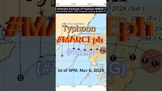 Typhoon MARCE YINXING update as of 4PM Nov 6 2024 lizgmotocorner weather [upl. by Devland]