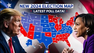 NEW 2024 US Election Map with Latest Poll Data Across All 50 States [upl. by Boarer960]