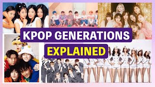 Kpop Generations Explained  Kpop Basic Lessons EP03 [upl. by Atiniv450]