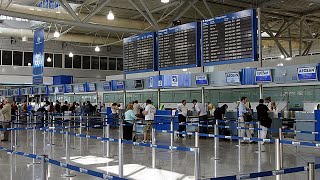 114 Athens Walk inside Athens International Airport ATH Arrivals [upl. by Jit]