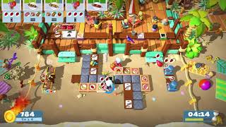 Overcooked 2  SurfnTurf 34  2 players  Score 3188 [upl. by Amimej]