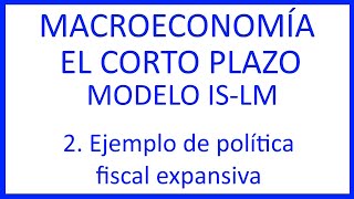 2 Ejemplo de política fiscal expansiva [upl. by Arhaz]