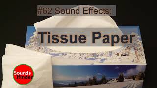 62 Tissue Paper Pulling from bag Sound EffectASMRPull Tissue From Box SOUND EFFECT [upl. by Aret]