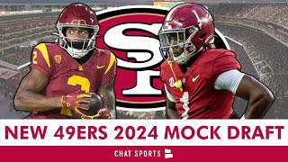 NEW 2024 49ers Mock Draft 7Round San Francisco 49ers Draft Picks For 2024 NFL Draft [upl. by Mutua832]