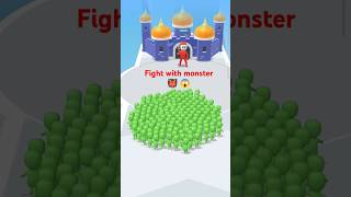 Fight with monster 👹😱 game gaming shorts shortsfeed [upl. by Jemine845]