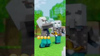 Steve save his friend minecraft shorts steve [upl. by Ibbob]