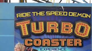 Turbo Coaster POV Brighton Palace Pier UK [upl. by Kimmy]