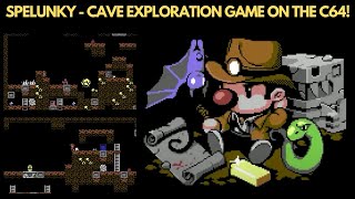 Spelunky 64  New C64 version by Paul Koller and Mikkel Hastrup [upl. by Heathcote742]