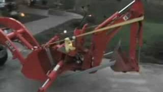 Carrying BACKHOE with BXpanded Forks and Bucket Hooks [upl. by Codi944]