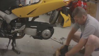 Honda VFR 800 750 Chain Removal Replacement [upl. by Nuhsed]