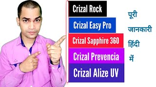 Crizal Rock vs Crizal Prevencia vs Crizal Sapphire vs Crizal Alize vs Crizal Easy UV full comparison [upl. by Hoisch]