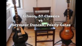 Gibson CUSTOMBUCKER 57 Goldtop vs BURSTBUCKER 2 amp 3 59 Flametop  Part 1  MidGain [upl. by Cordalia]