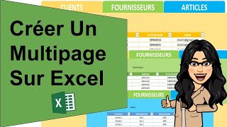 Créer un multipage pour combiner plusieurs données dans une seule feuille excel [upl. by Myra]