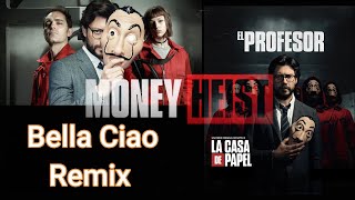 El Profesor Bella Ciao HUGEL Remix Lyrics and Action Scenes Video [upl. by Eniamrej]